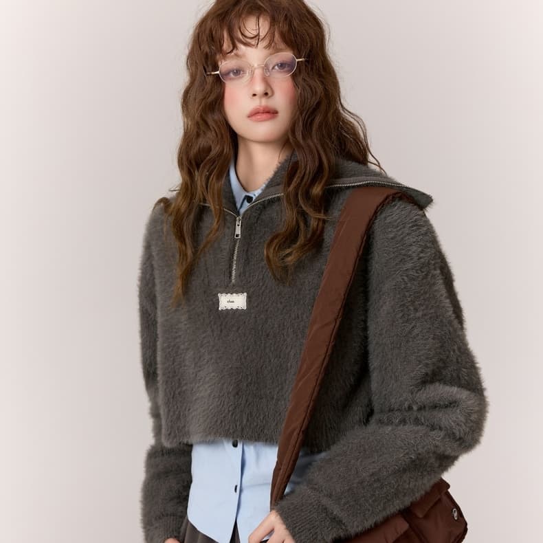 Кофта CHUU Carbon Gray Женская Трикотаж - изображение 3
