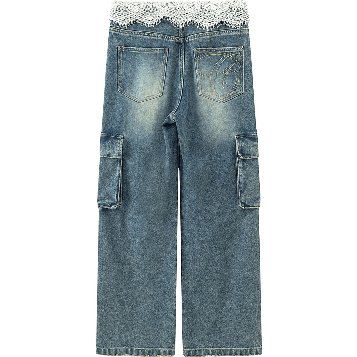 Джинсы CHUU Medium Denim Blue Women's Jeans CHUU Средний деним синий женский джинсы - изображение 2