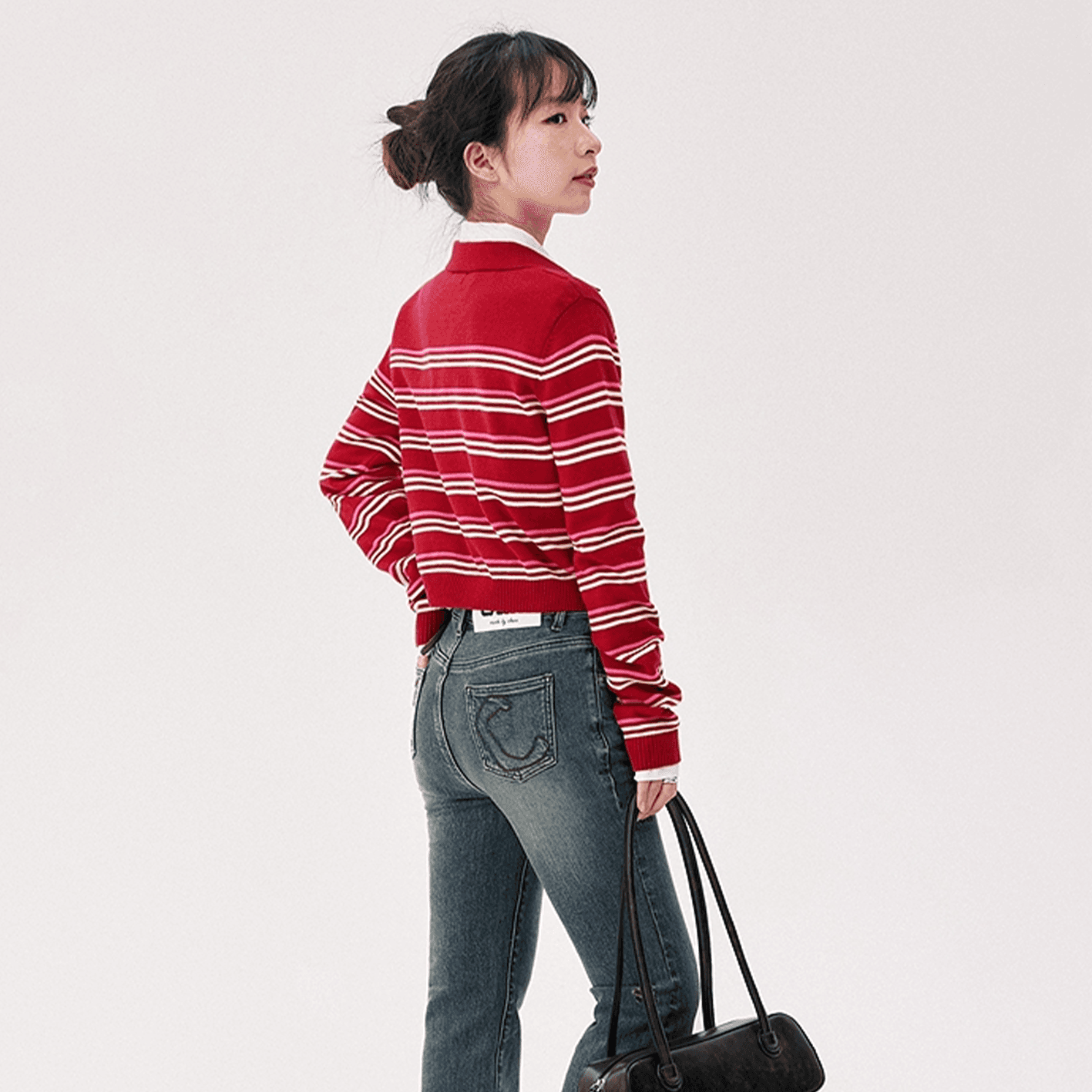 Кофта CHUU Red Stripes Women's Knitwear CHUU Красные Полосы Женская Трикотаж - изображение 4