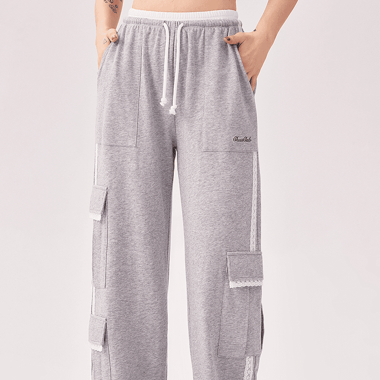 Штаны CHUU Light Photinia Gray Women's Casual Pants CHUU Светло-Фотиния Серый Женские Повседневные Брюки - изображение 6