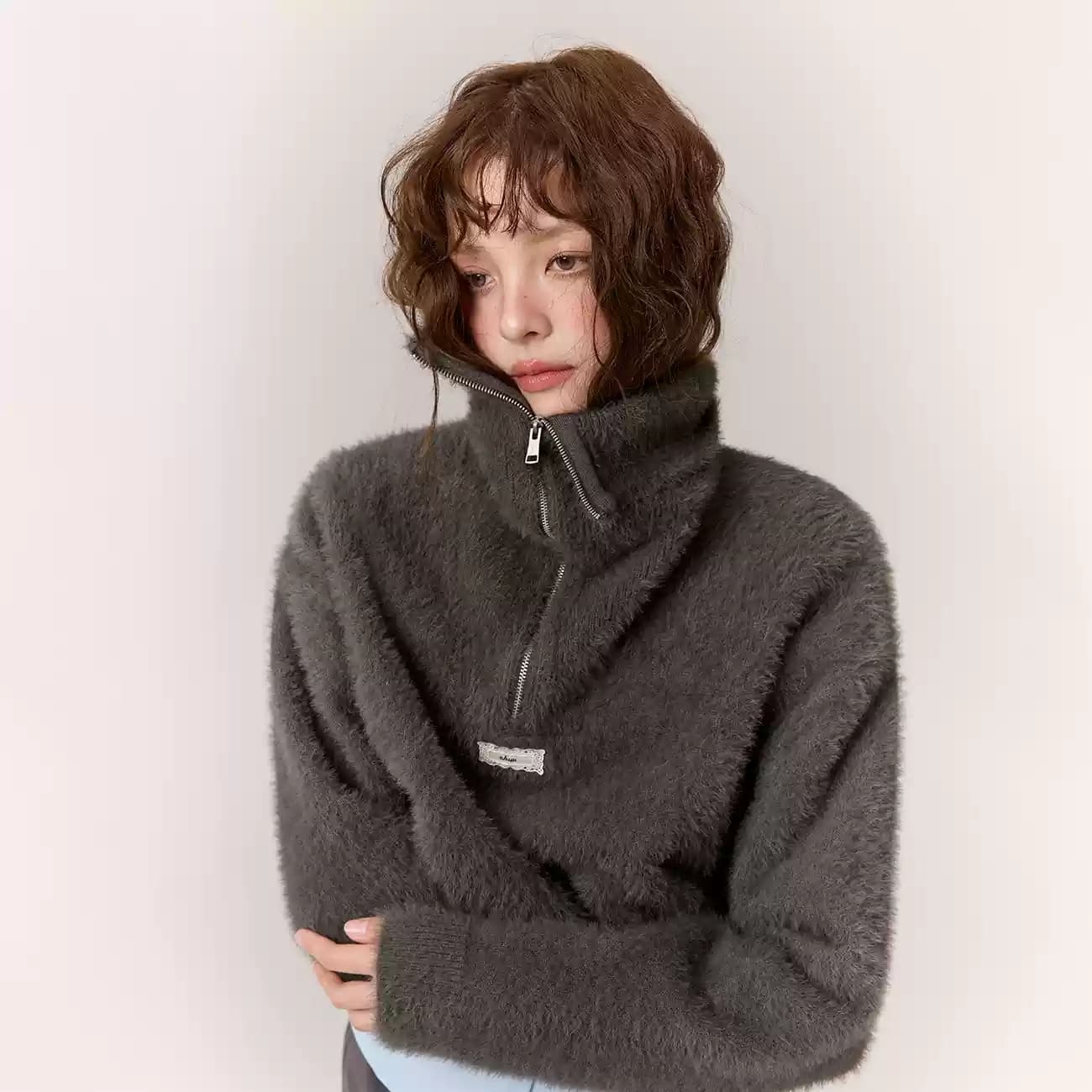 Кофта CHUU Carbon Gray Женская Трикотаж - изображение 5
