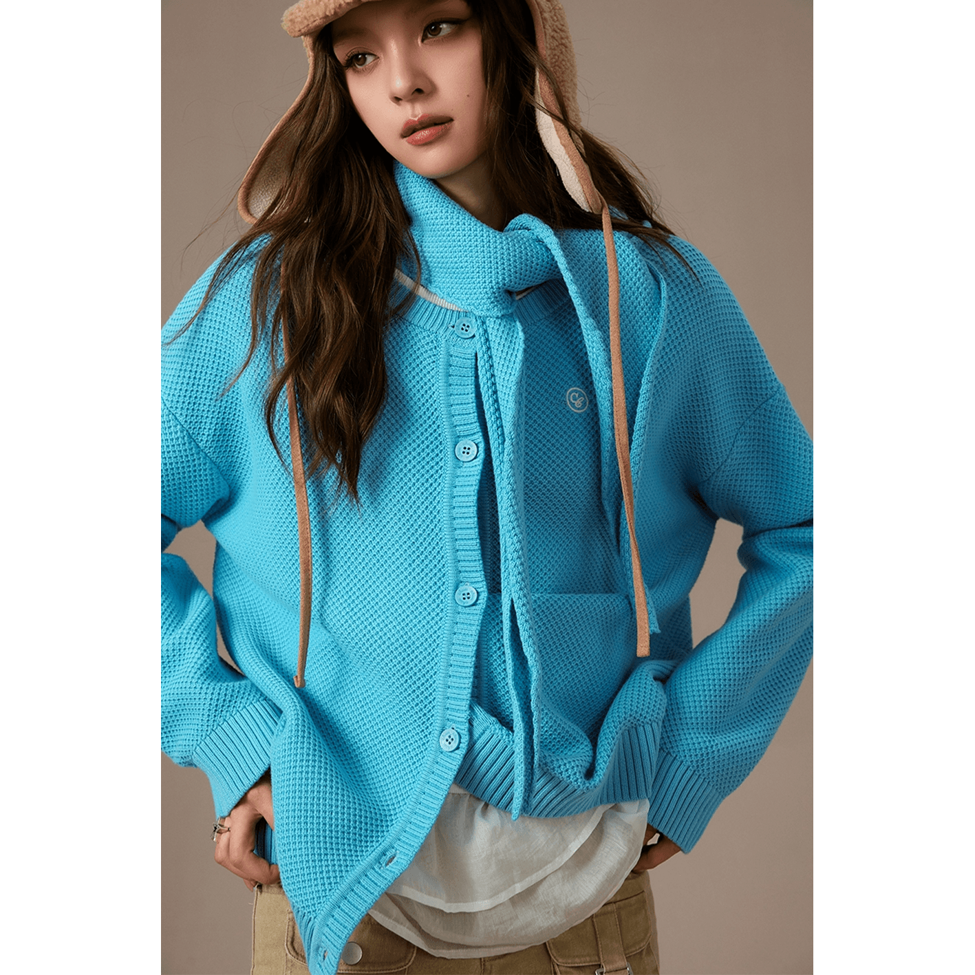 Кофта CHUU Sky Blue Женская Трикотаж - изображение 5