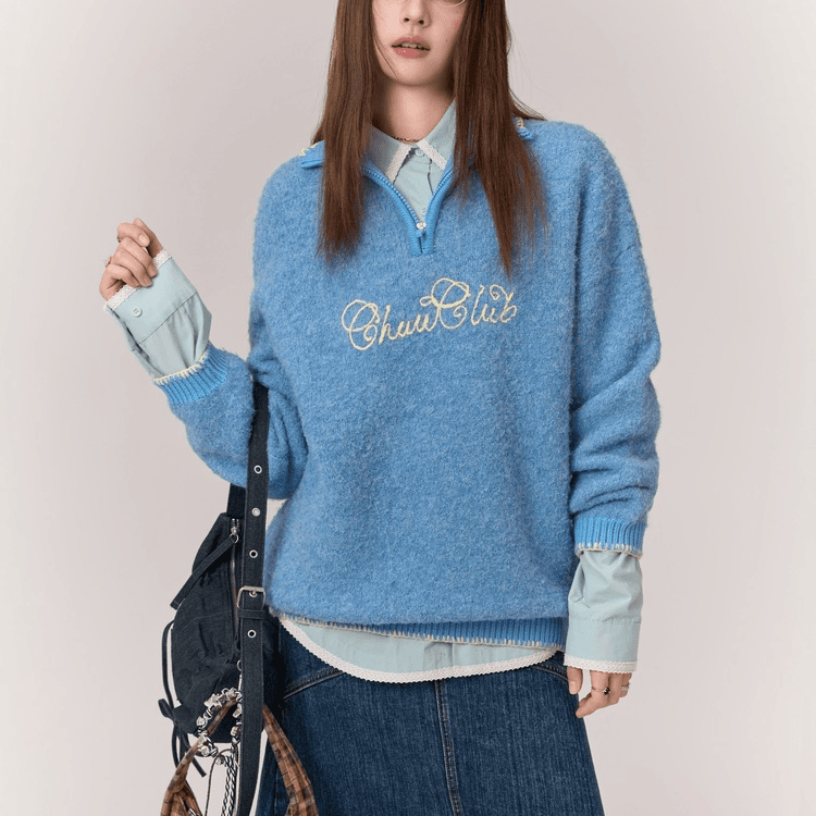 Кофта CHUU Sky Blue Женская Трикотаж - изображение 4