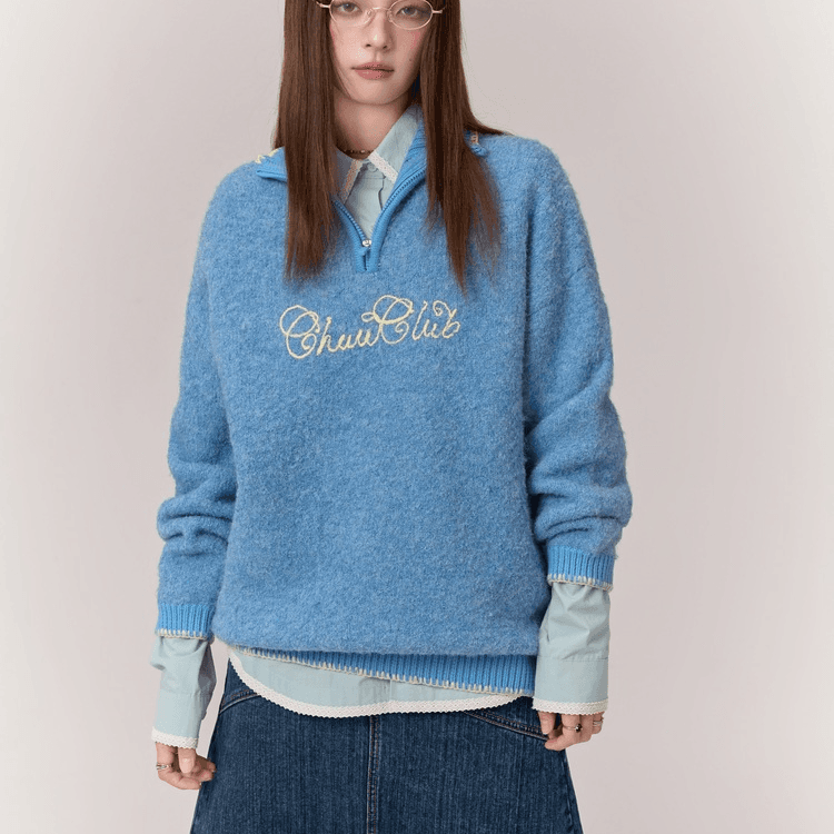 Кофта CHUU Sky Blue Женская Трикотаж - изображение 3