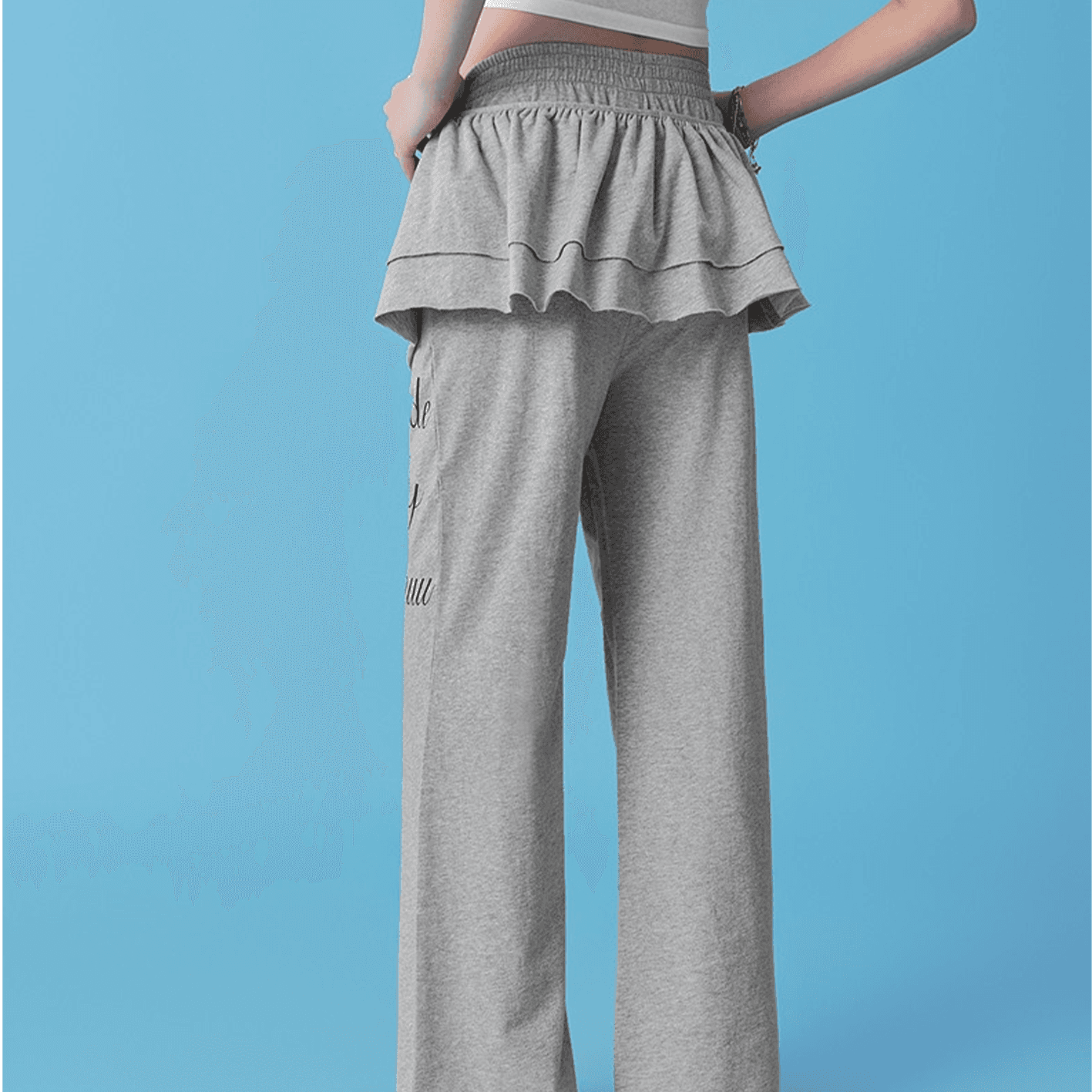 Штаны CHUU Light Photinia Gray Women's Casual Pants CHUU Светло-Фотиния Серый Женские Повседневные Брюки - изображение 4