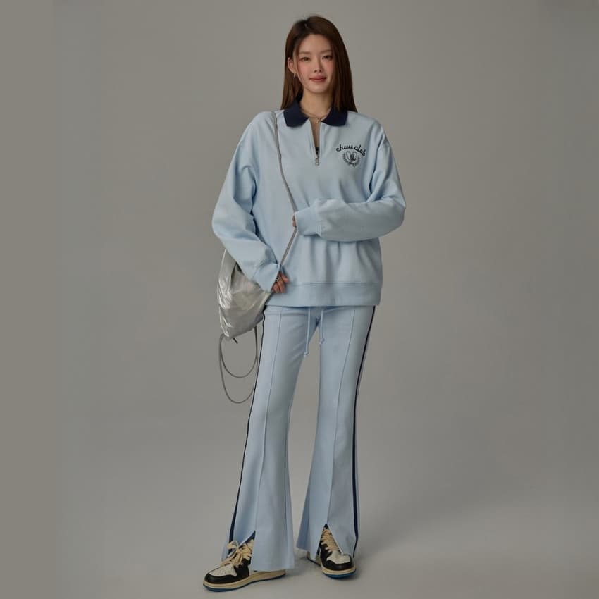 Штаны CHUU Blue Women's Casual Pants CHUU Синий Женские Повседневные Брюки - изображение 3
