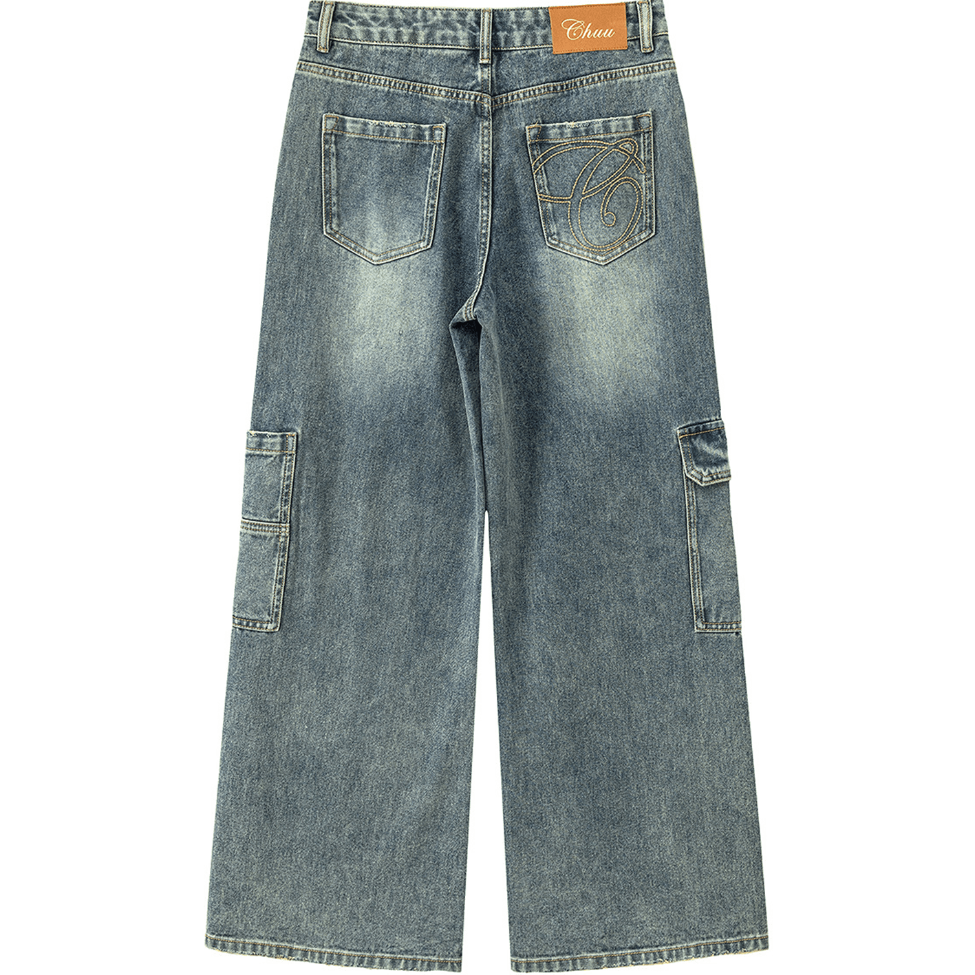 Джинсы CHUU Medium Denim Blue Women's Jeans CHUU Средний деним синий женский джинсы - изображение 2