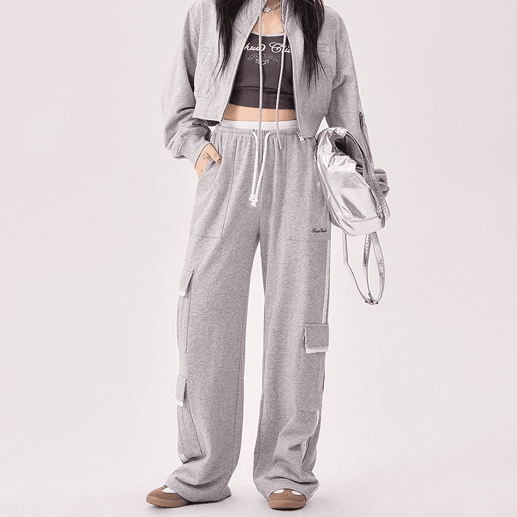 Штаны CHUU Light Photinia Gray Women's Casual Pants CHUU Светло-Фотиния Серый Женские Повседневные Брюки - изображение 3