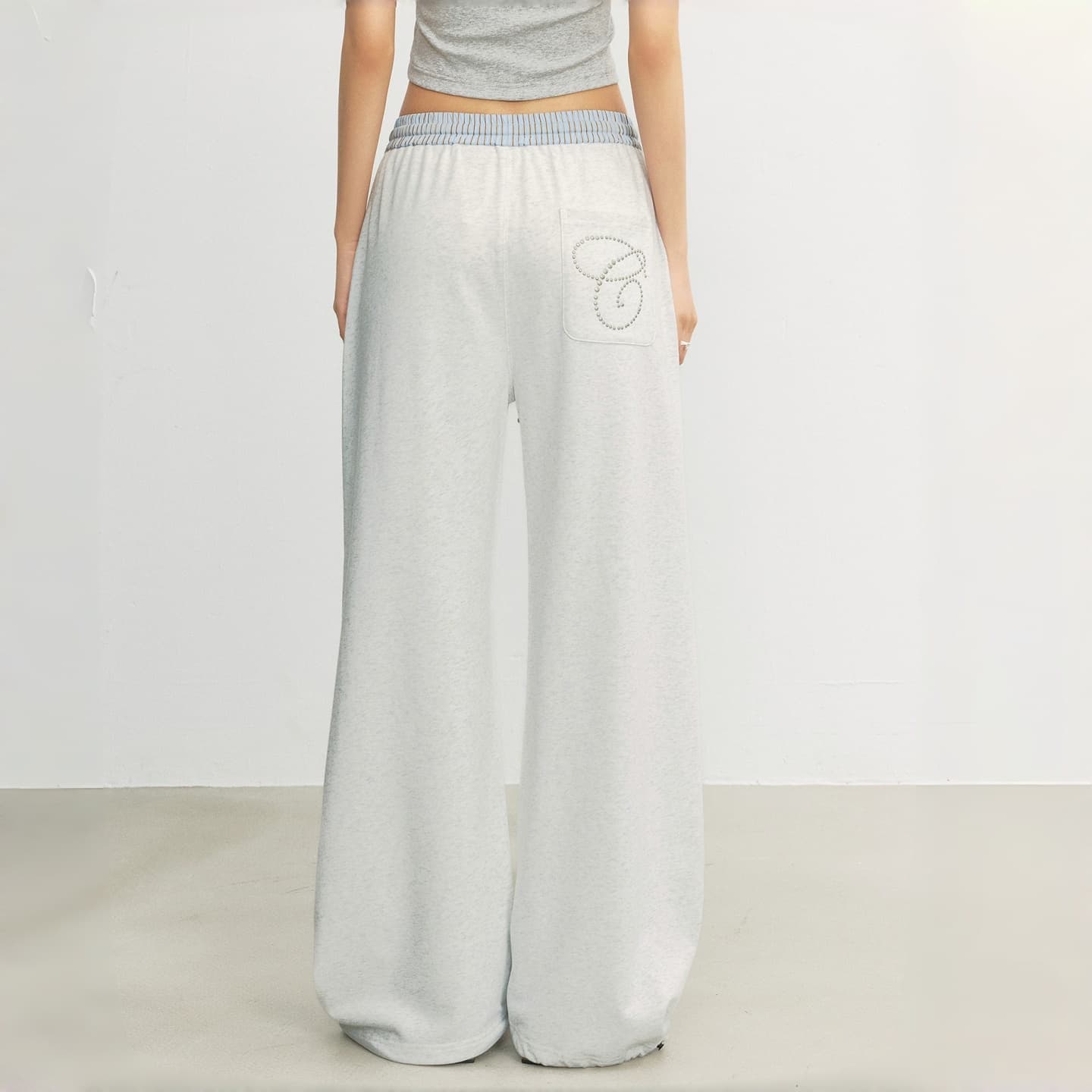 Штаны CHUU Light Photinia Gray Women's Casual Pants CHUU Светло-Фотиния Серый Женские Повседневные Брюки - изображение 5