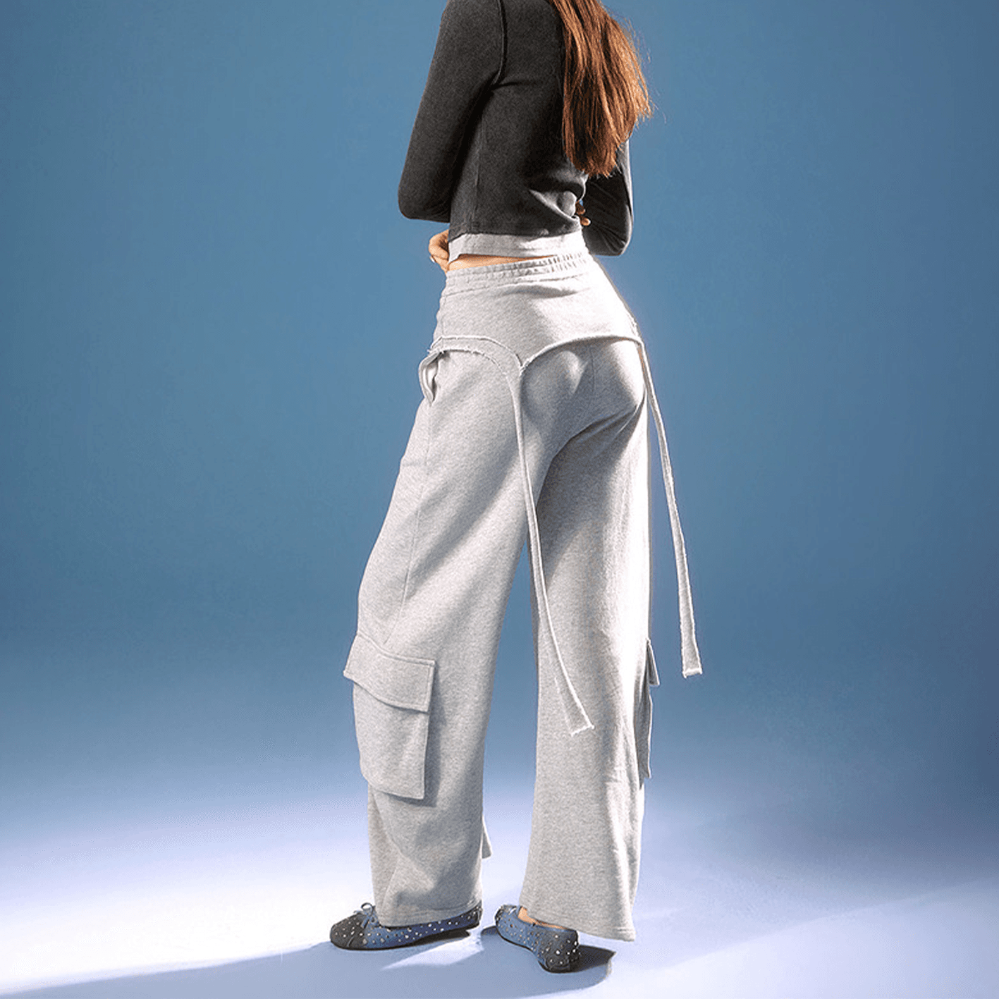 Штаны CHUU Light Photinia Gray Women's Casual Pants CHUU Светло-Фотиния Серый Женские Повседневные Брюки - изображение 4