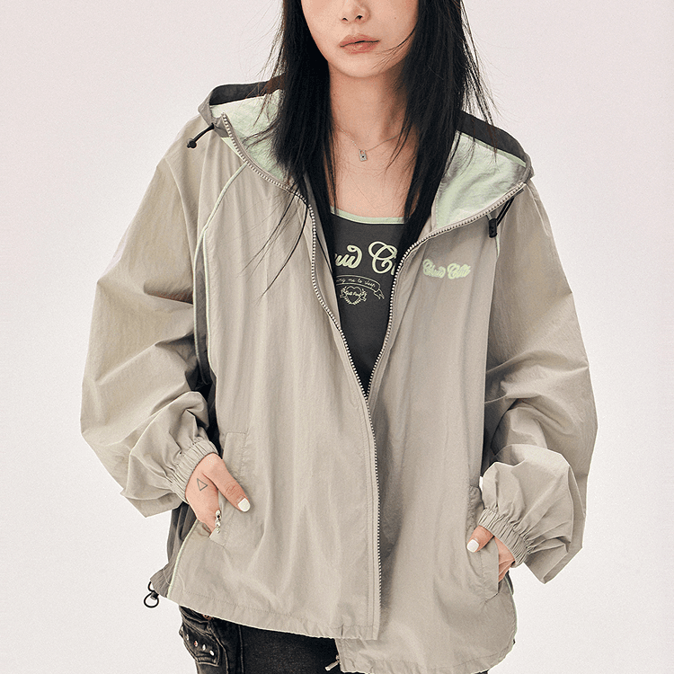 CHUU Cropped Jacket Women's Light Gray CHUU Укороченная куртка женская светло-серый - изображение 7