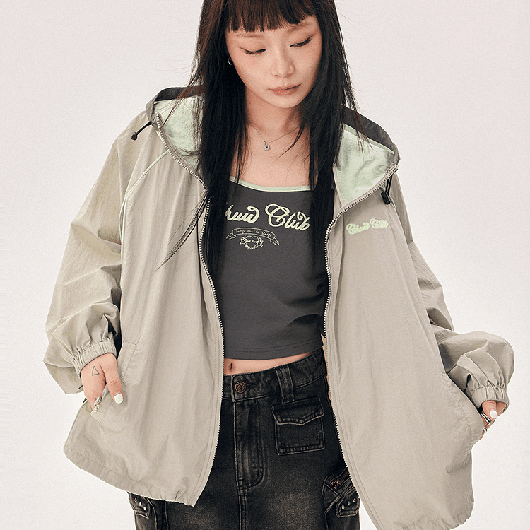 CHUU Cropped Jacket Women's Light Gray CHUU Укороченная куртка женская светло-серый - изображение 6
