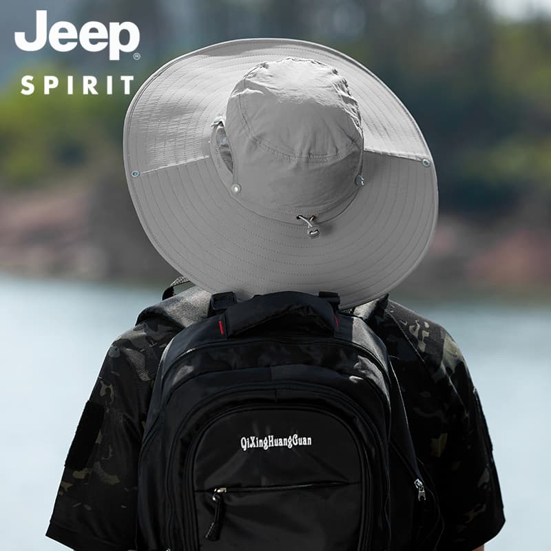 Панама JEEP SPIRIT Outdoor Trail Running Нейлоновая Полиэстеровая Ткань Панамы Унисекс - изображение 5