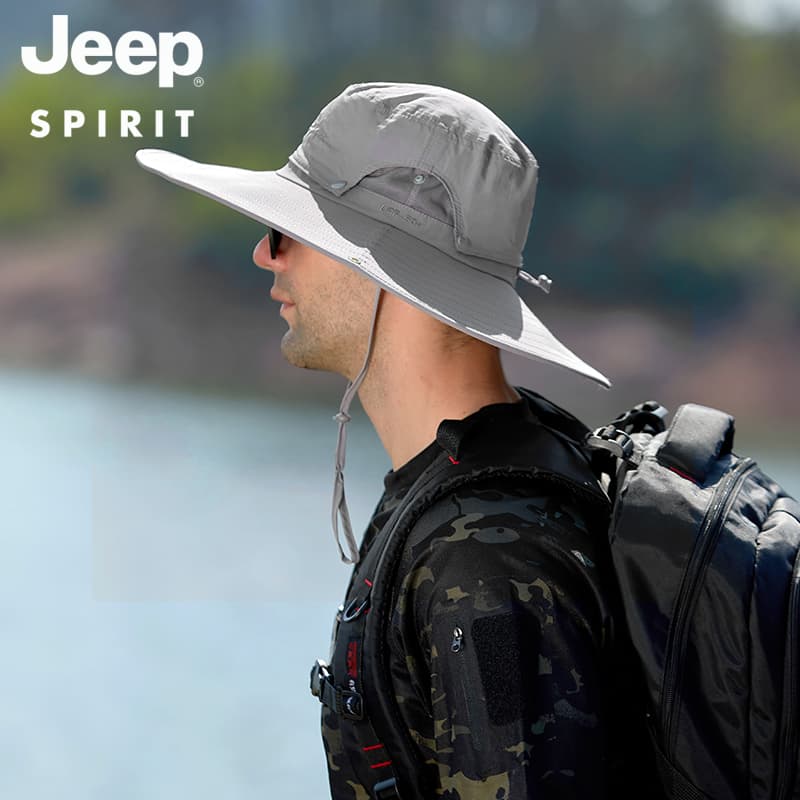 Панама JEEP SPIRIT Outdoor Trail Running Нейлоновая Полиэстеровая Ткань Панамы Унисекс - изображение 3