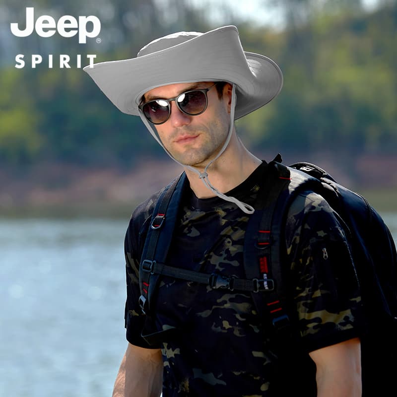 Панама JEEP SPIRIT Outdoor Trail Running Нейлоновая Полиэстеровая Ткань Панамы Унисекс - изображение 4