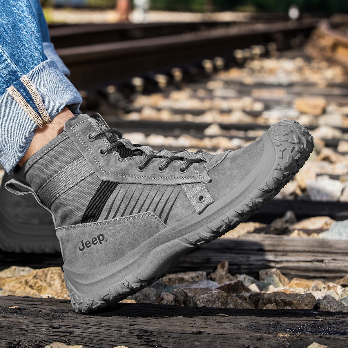 Ботинки уличные Jeep Outdoor Boots Grey - изображение 14