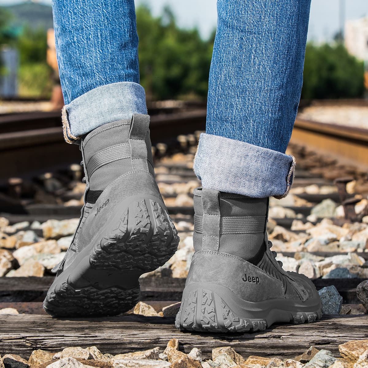 Ботинки уличные Jeep Outdoor Boots Grey - изображение 10