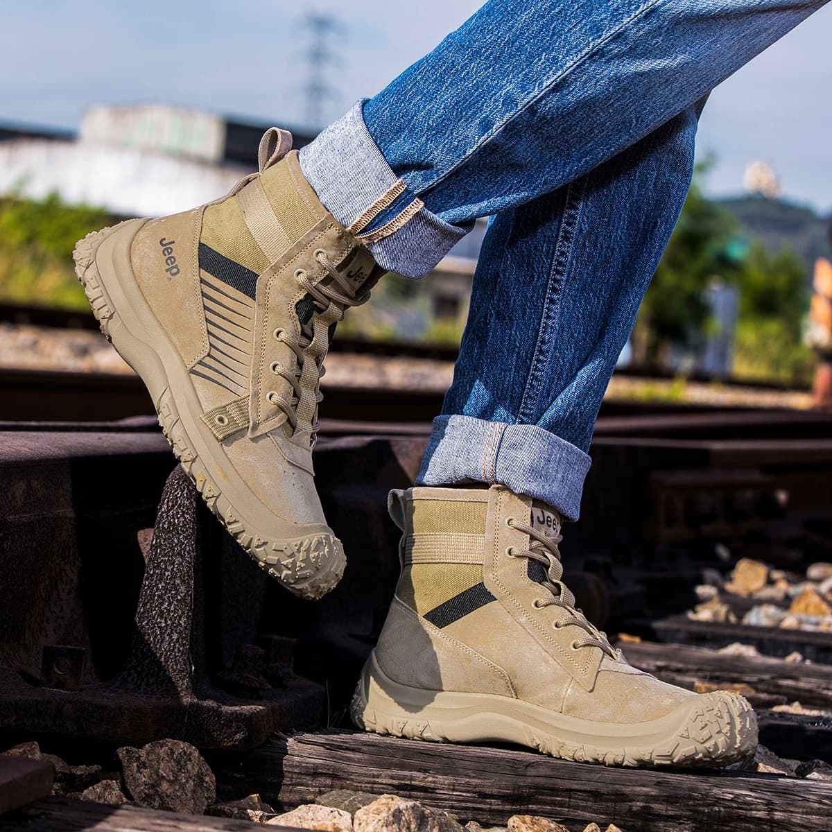 Ботинки уличные Jeep Outdoor Boots Khaki - изображение 11