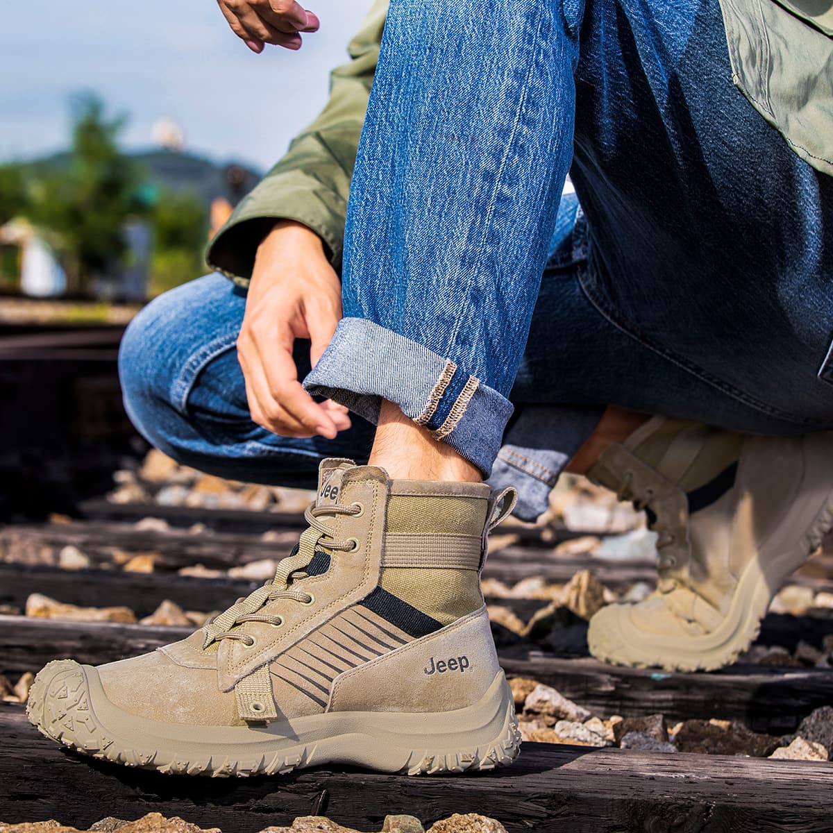Ботинки уличные Jeep Outdoor Boots Khaki - изображение 12