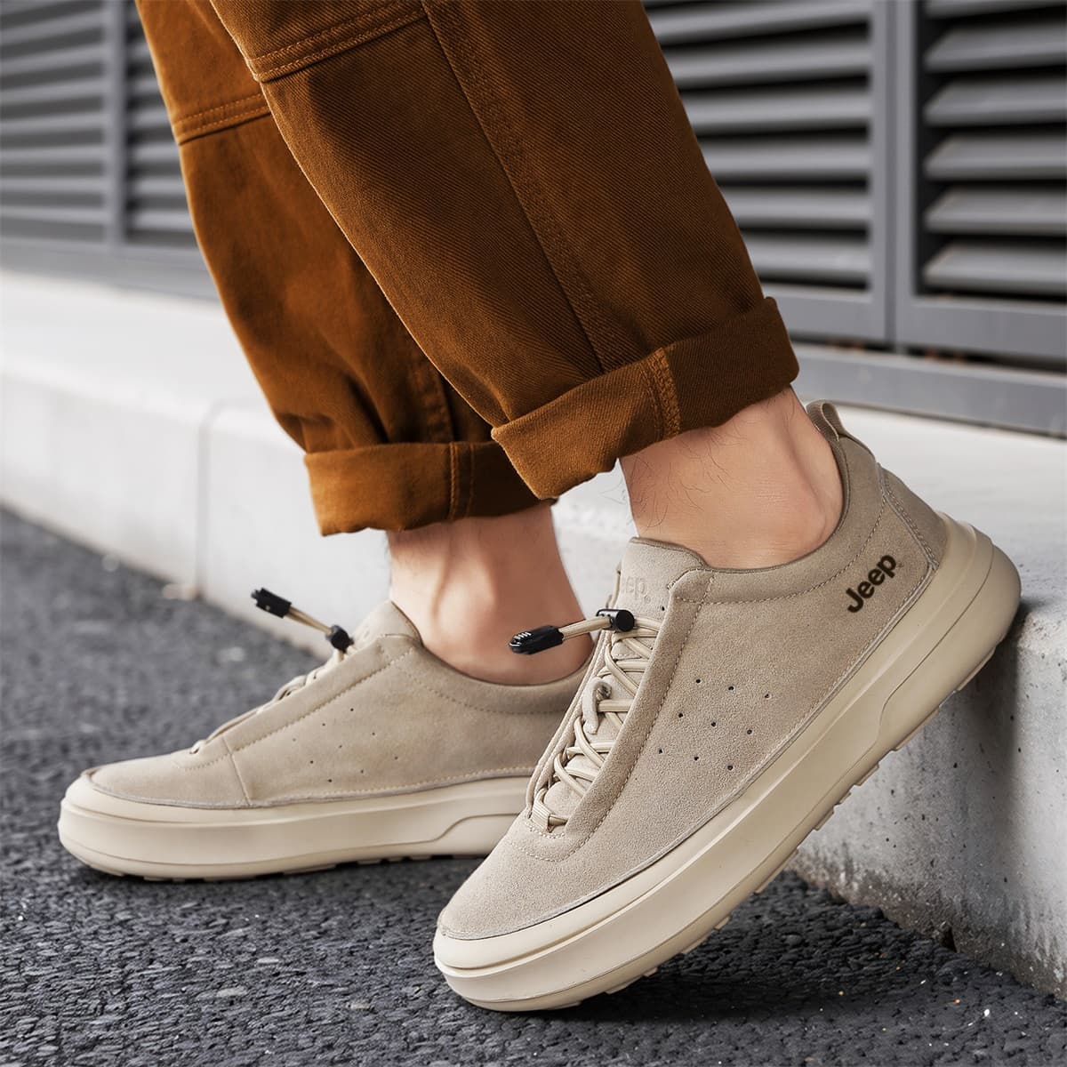 Кроссовки Jeep Повседневная обувь Low Топ Песок Мужской - изображение 8