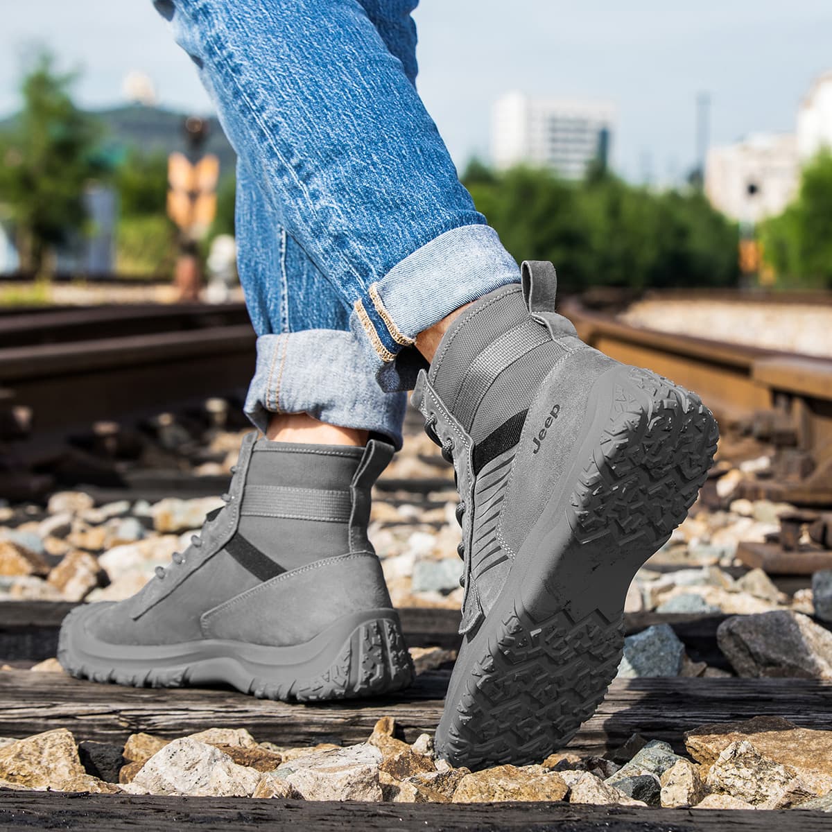 Ботинки уличные Jeep Outdoor Boots Grey - изображение 9