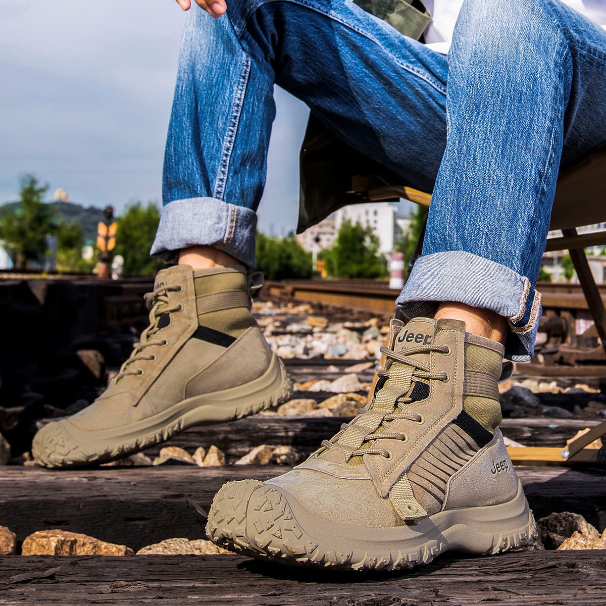 Ботинки уличные Jeep Outdoor Boots Khaki - изображение 15