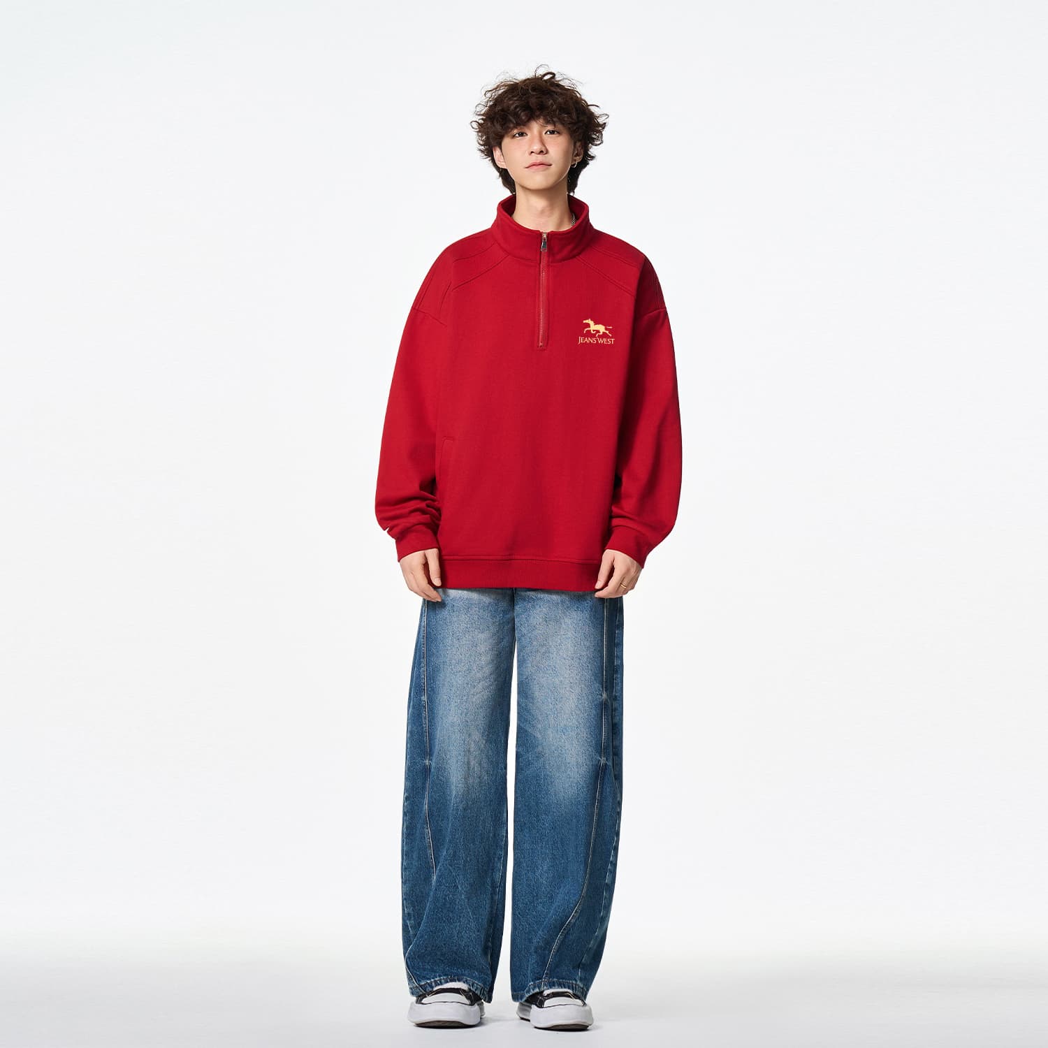 Худи JEANSWEST Красный Унисекс Толстовка - изображение 6