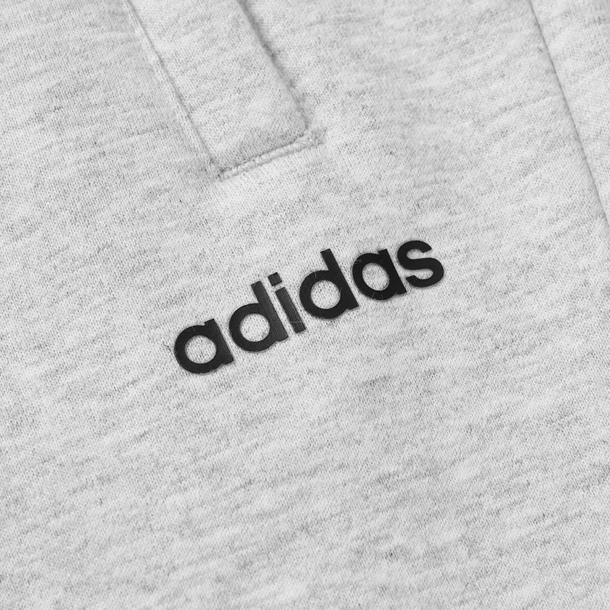 Штаны Adidas Однотонные с флисовой подкладкой эластичные манжеты вязаные тренировочные брюки мужские светло-серые - изображение 7