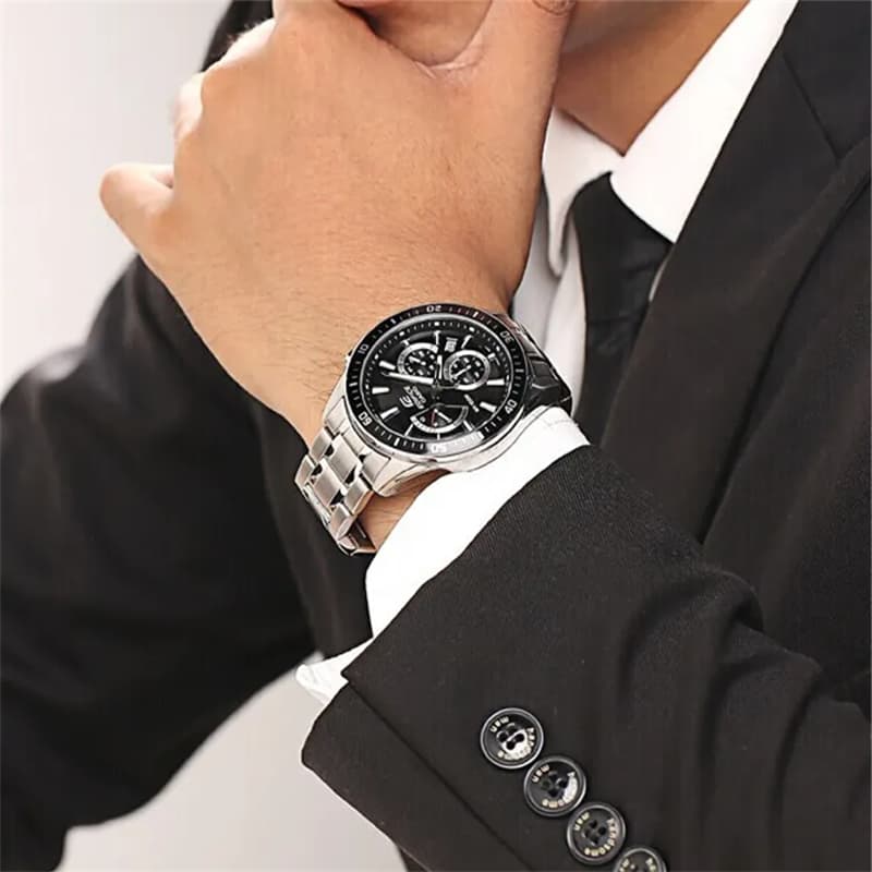 Часы CASIO Кварцевый механизм Часы Мужские Черный циферблат - изображение 5