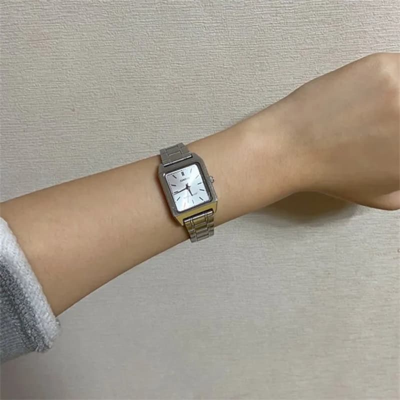 Часы Casio Универсальный кварцевый механизм женские часы серебристый циферблат - изображение 2