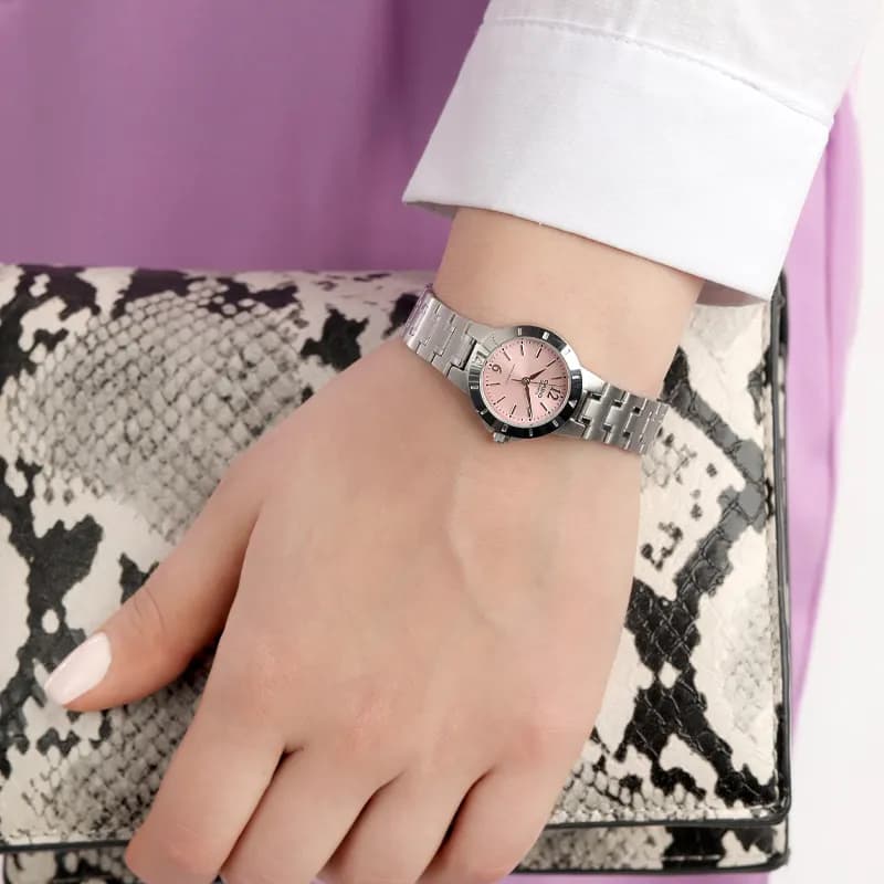 Часы CASIO CRUSHED ICE Кварцевый механизм Watch Women's Watch Розовый Циферблат часов - изображение 4