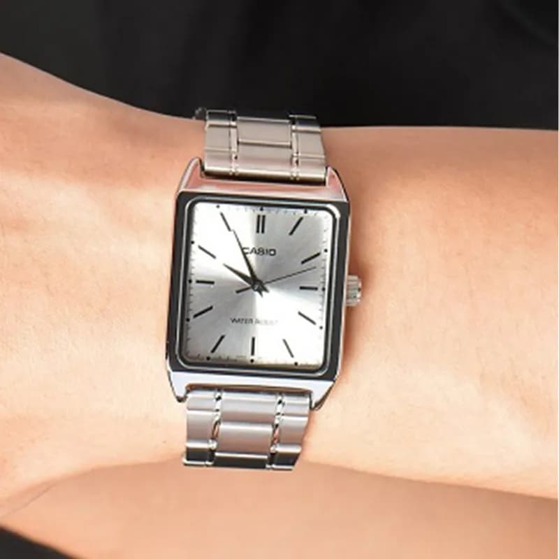 Часы Casio Универсальный кварцевый механизм женские часы серебристый циферблат - изображение 3