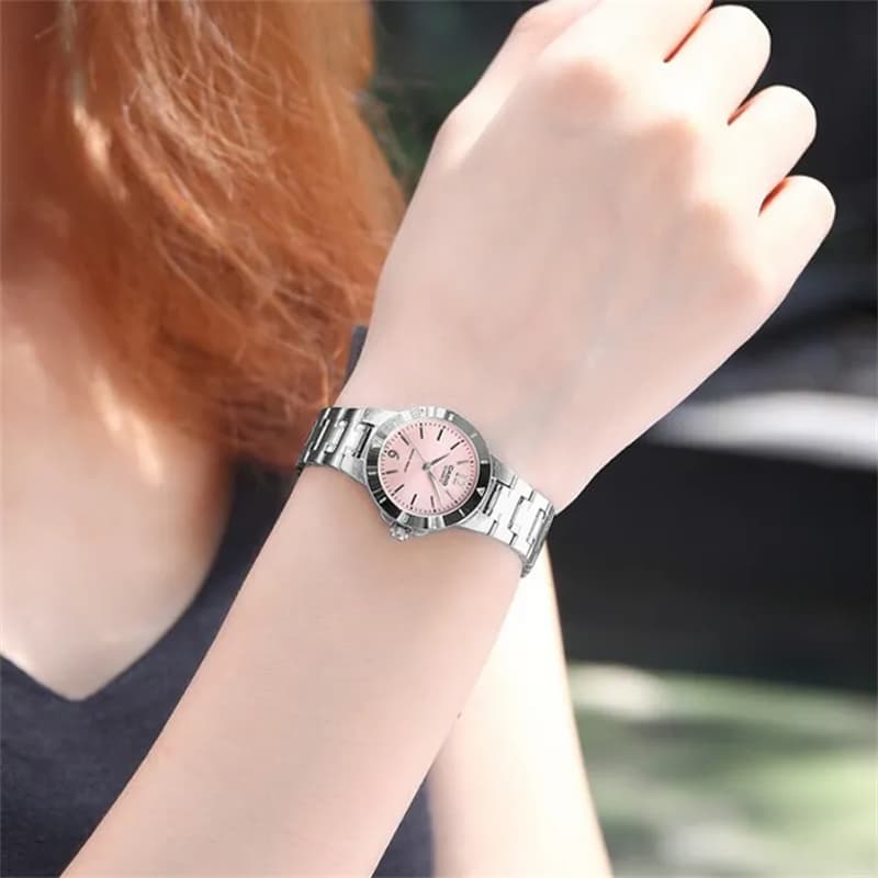 Часы CASIO CRUSHED ICE Кварцевый механизм Watch Women's Watch Розовый Циферблат часов - изображение 3