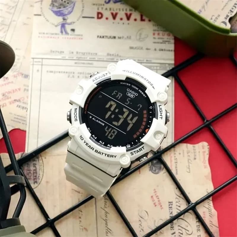 Часы CASIO Кварцевый механизм Часы Мужские Черный циферблат - изображение 2