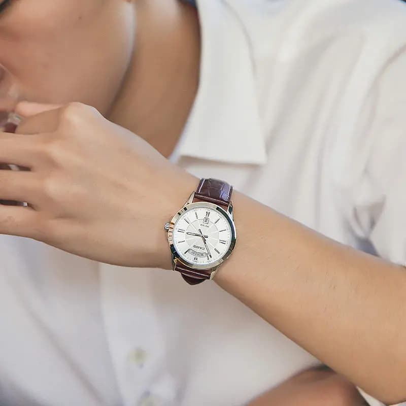 Часы Casio Кварцевый механизм Часы Женские Часы Белый Циферблат - изображение 4