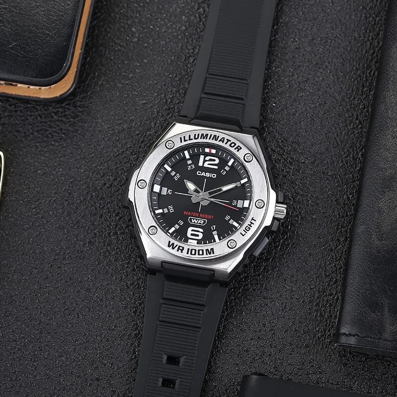 Часы CASIO Кварцевый механизм Часы Мужские Черный циферблат - изображение 2