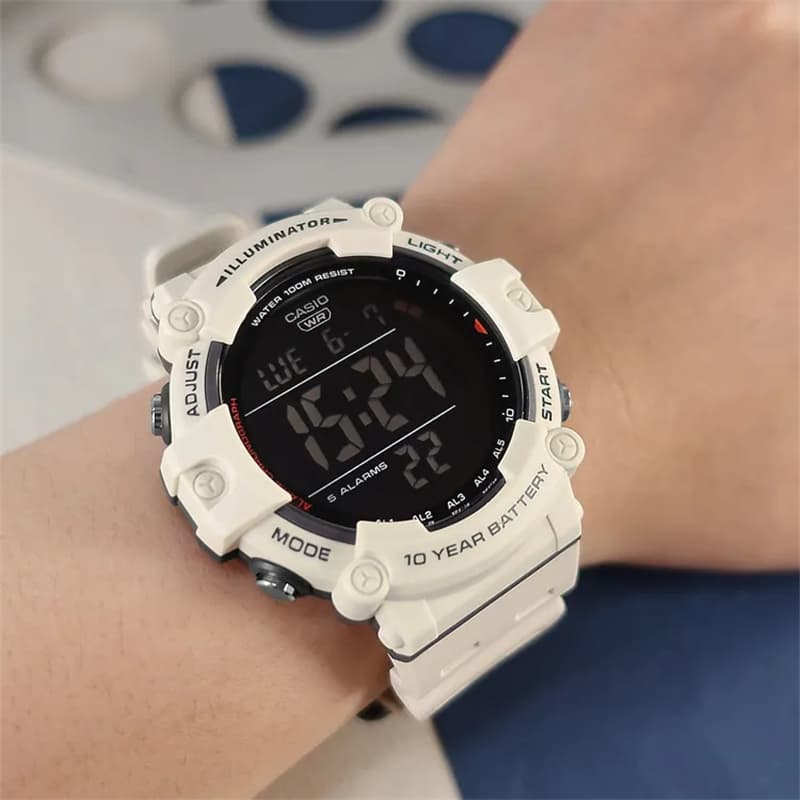 Часы CASIO Кварцевый механизм Часы Мужские Черный циферблат - изображение 4