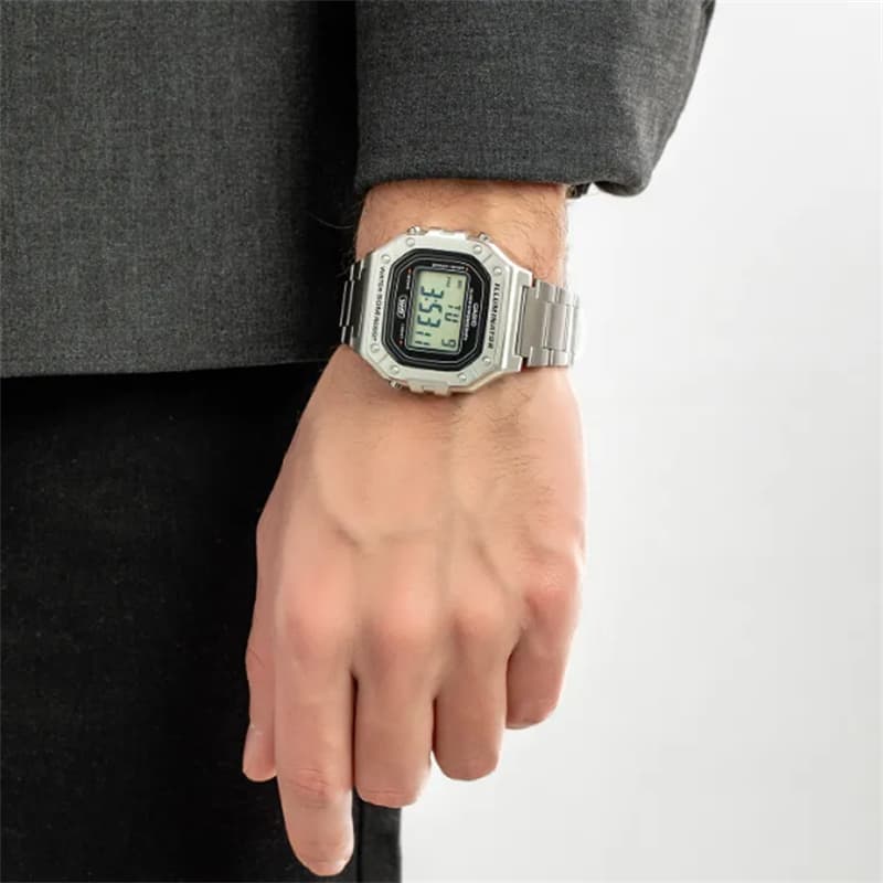 Часы CASIO Кварцевый механизм Часы Мужские Серый циферблат - изображение 4