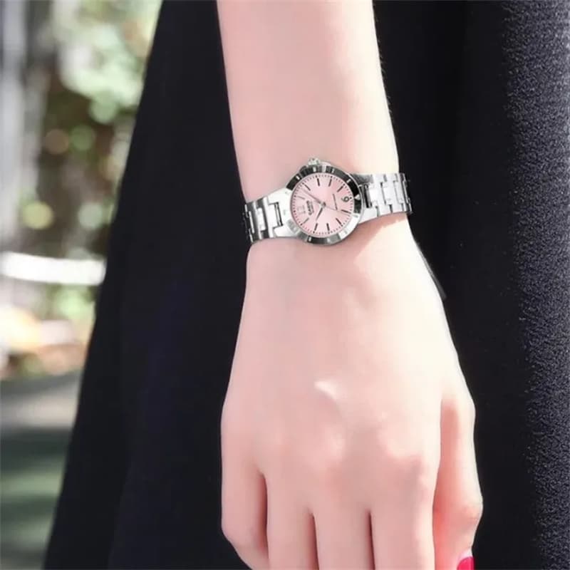 Часы CASIO CRUSHED ICE Кварцевый механизм Watch Women's Watch Розовый Циферблат часов - изображение 2