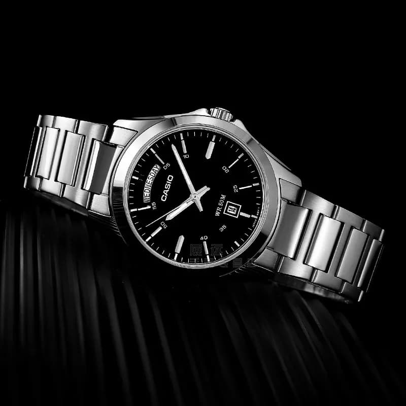 Часы CASIO Кварцевый механизм Часы Мужские Черный циферблат - изображение 2