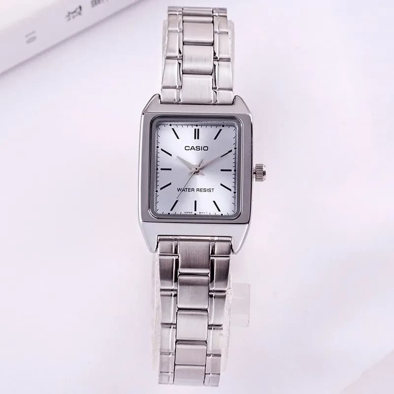 Часы CASIO Элегантные Маленькие Квадратные Кварцевые Механические Часы Женские Часы Синий Циферблат - изображение 2