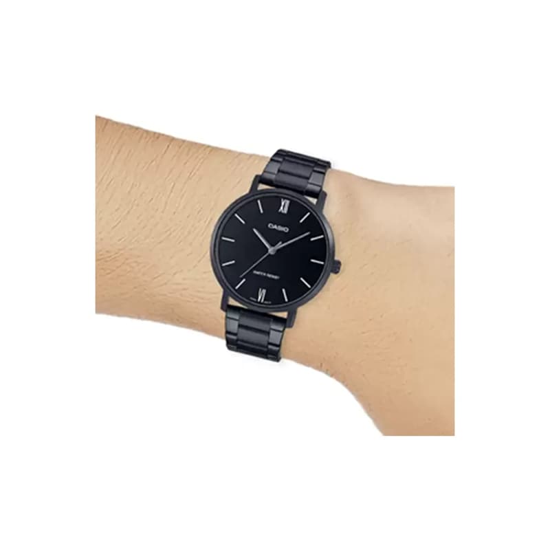 Часы CASIO Темное Сердце Кварцевый Механизм Мужские Часы Черный Циферблат - изображение 4