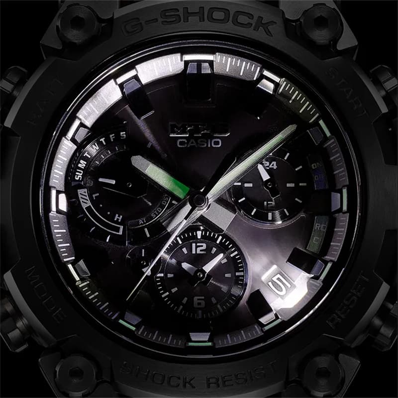 Часы G Shock Солнечный кварцевый механизм смола шнуровка часы унисекс черный циферблат - изображение 3