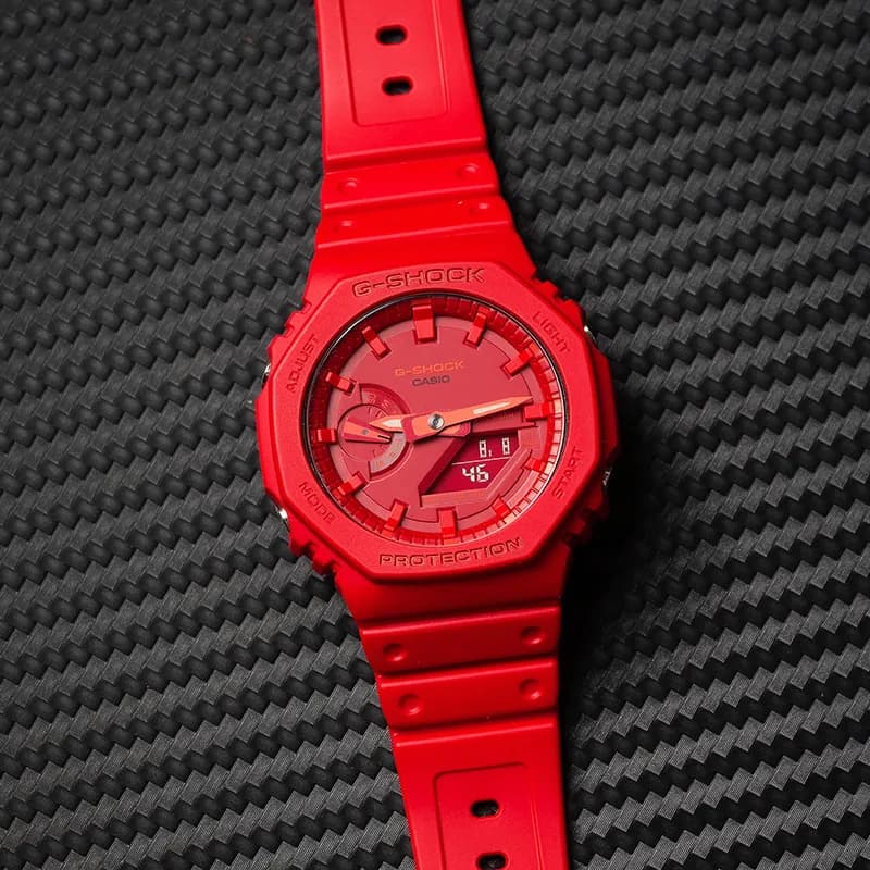 Часы G-SHOCK Iron Man Color Waterproof Octagon Coast Quartz Mechanism Unisex Red Dial - изображение 5