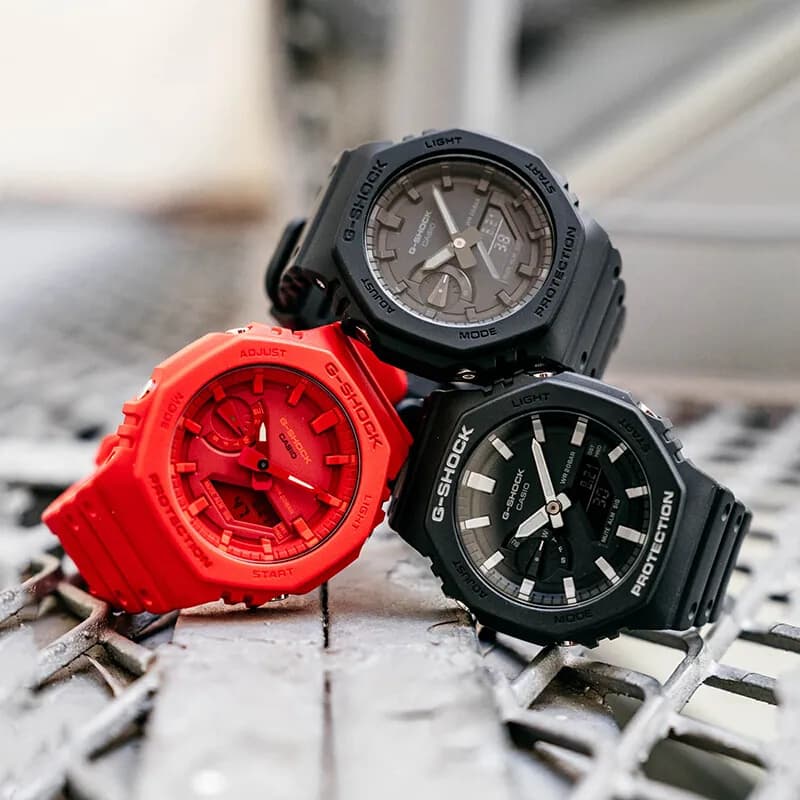 Часы G-SHOCK Iron Man Color Waterproof Octagon Coast Quartz Mechanism Unisex Red Dial - изображение 4