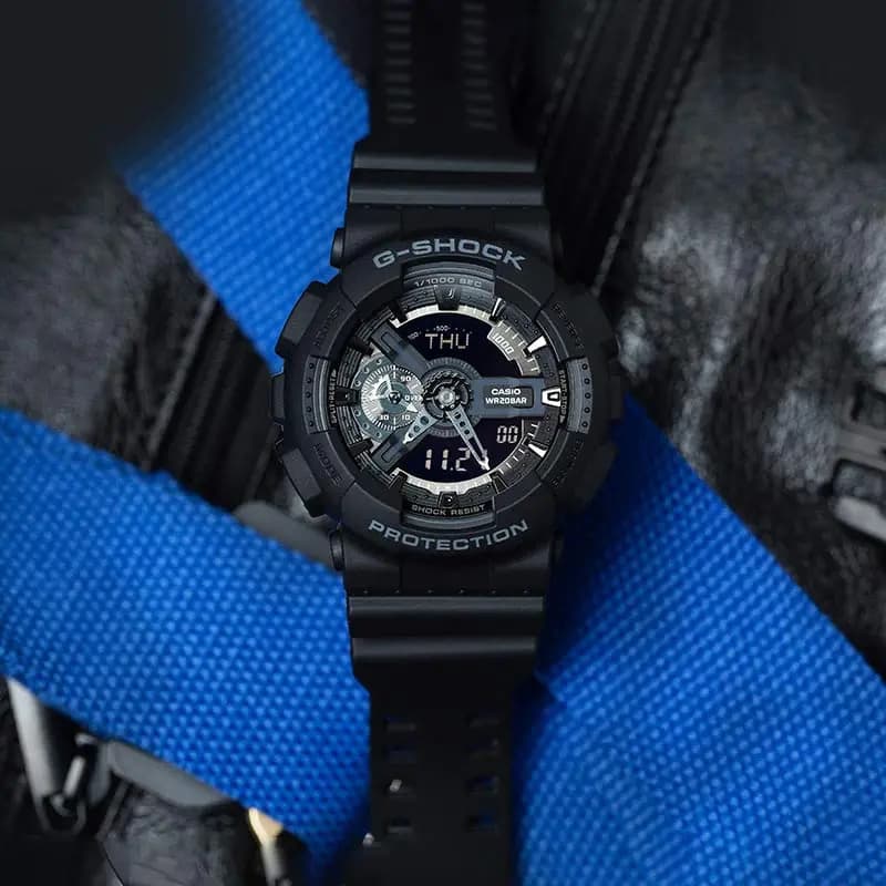 Часы G Shock Кварцевый механизм Часы Унисекс Черный циферблат - изображение 4