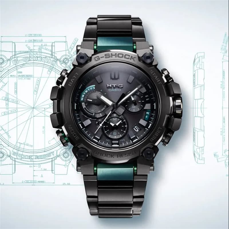 Часы G Shock Кварцевый механизм Смола Шнуровка Часы Унисекс Черный циферблат - изображение 2