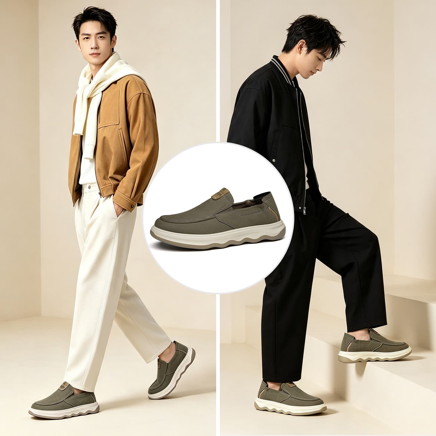 Tonlion Повседневные кожаные туфли Low Top Мужские - изображение 8