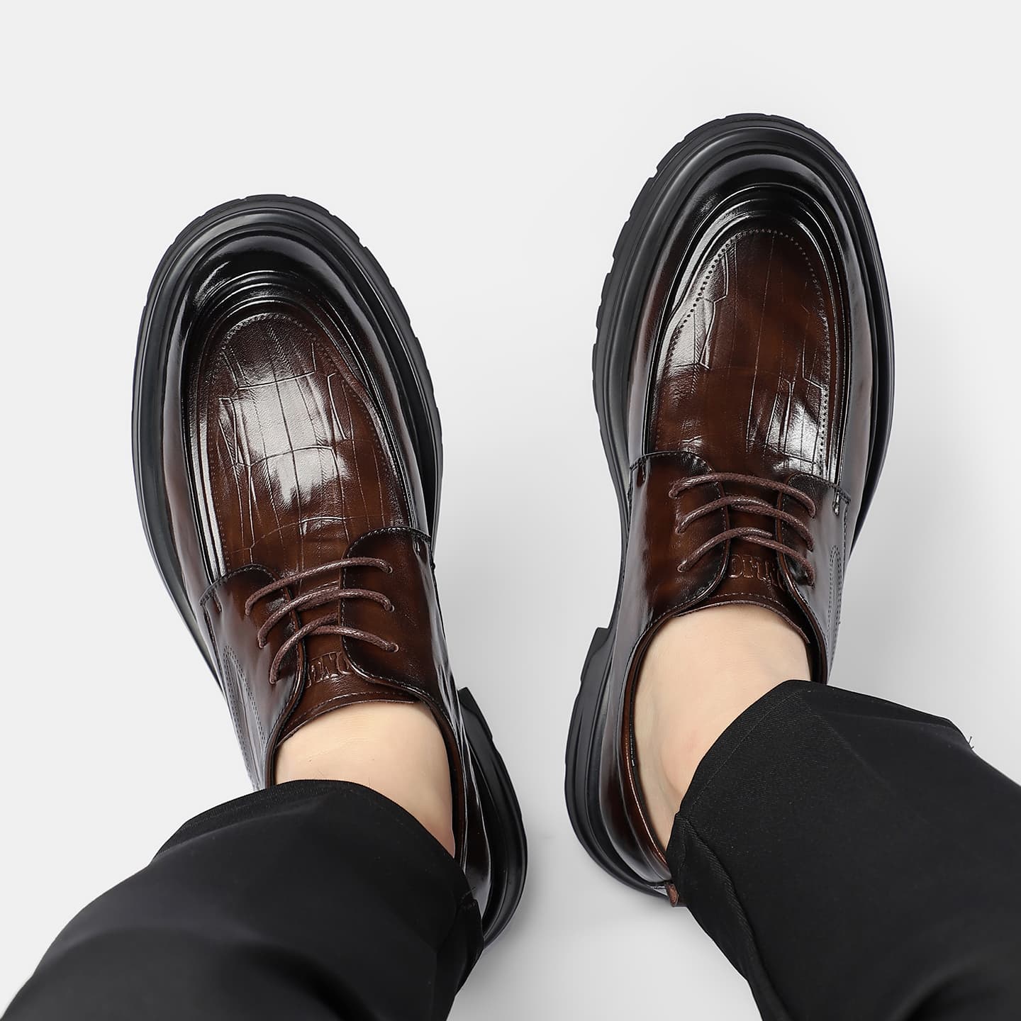 Tonlion Повседневные кожаные туфли Low Top Мужские - изображение 9