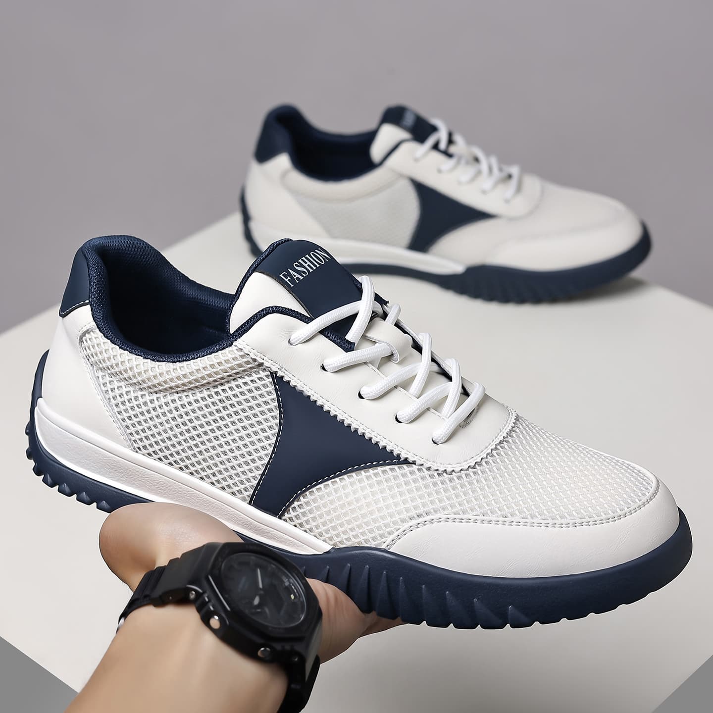 Сабо Tonlion Sabo Rubber White Blue Men's - изображение 6